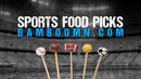 Sports Ball Bamboo Food Picks