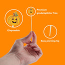 bamboo pumpkin premium splinter free disposable easy piercing food drink pick skewer