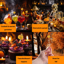 bamboo pumpkin jack-o'-lantern food drink pick cocktail martini garnish dessert fall autumn charcuterie