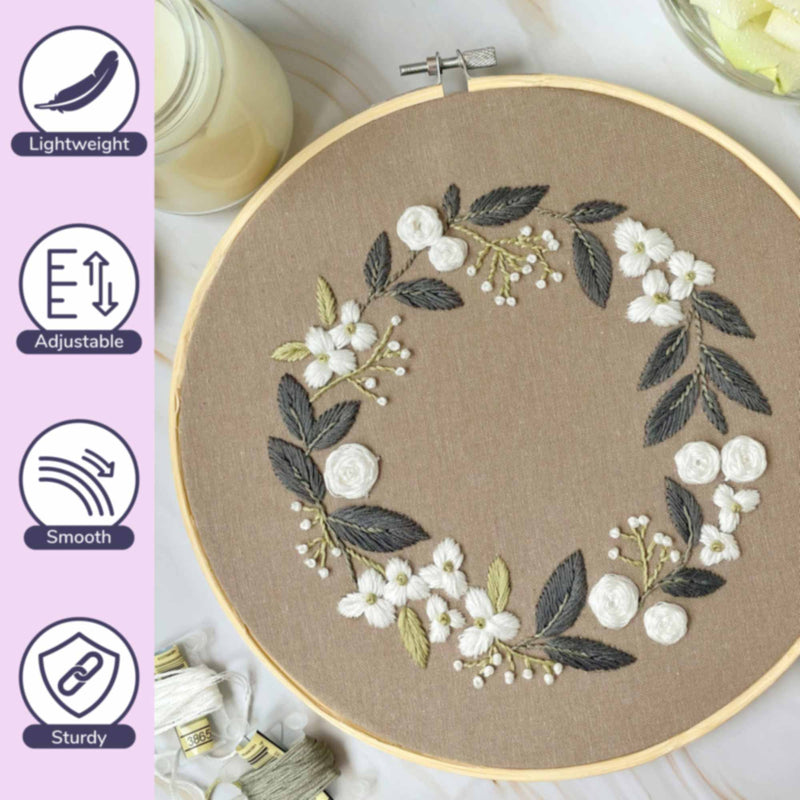 Bamboo Embroidery Hoops Set