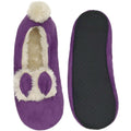 purple rabbit fuzzy slippers socks