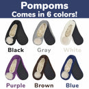 pompom fuzzy slippers socks