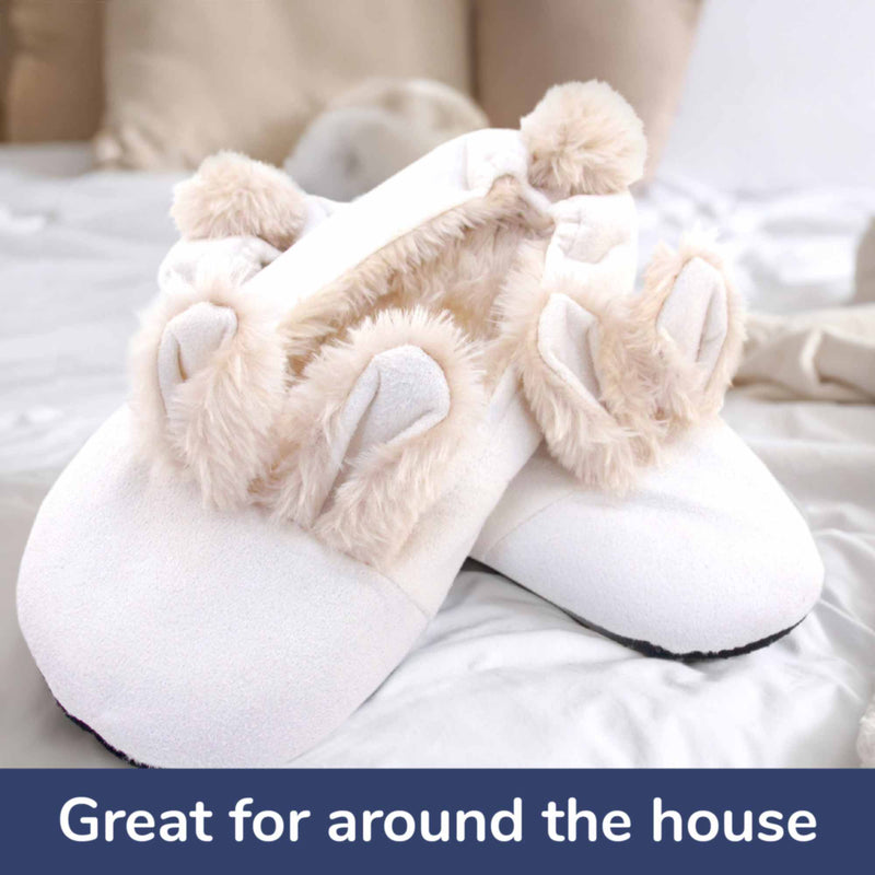 rabbit pompom fuzzy slippers socks