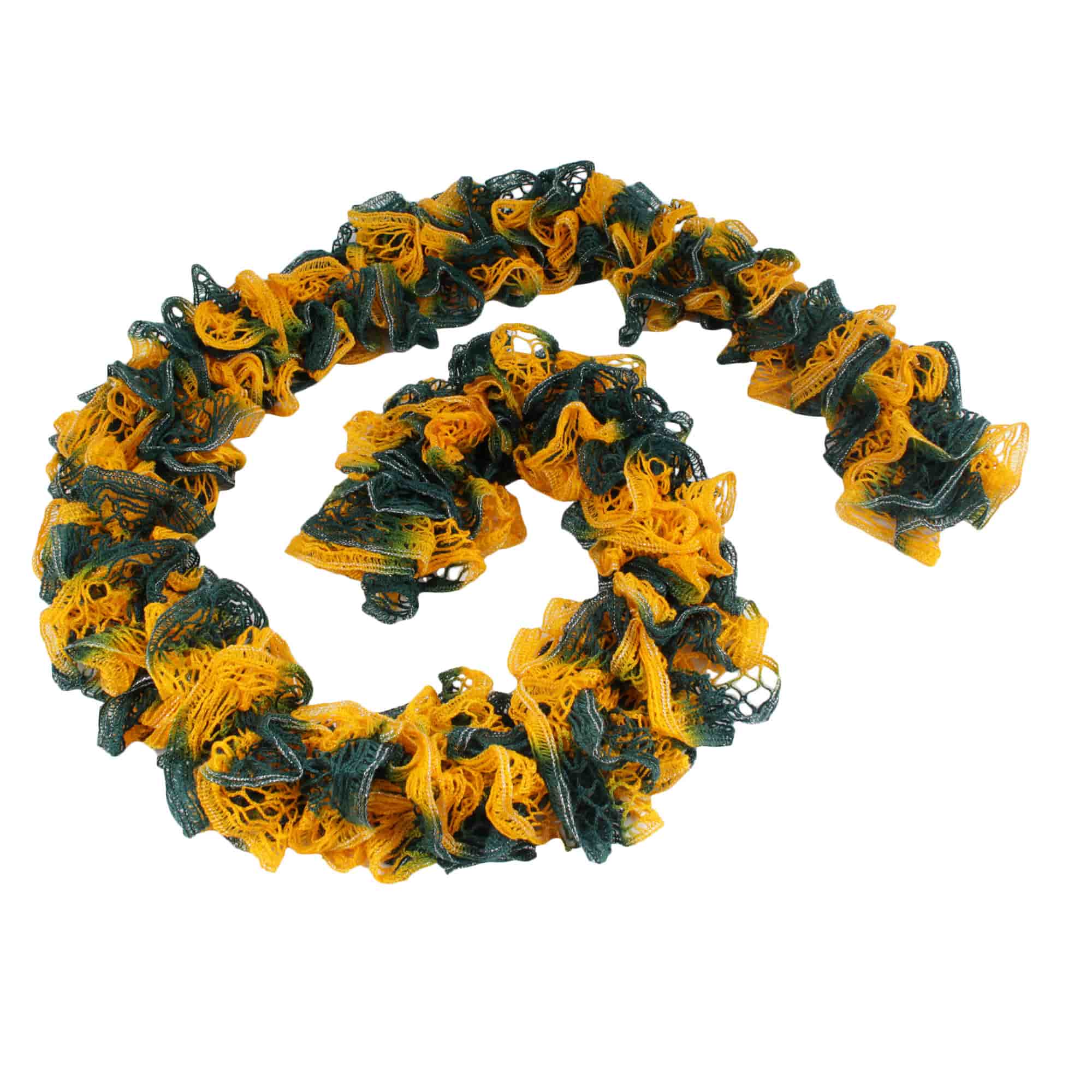 Fishnet Pompom Scarves