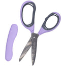 purple craft scissors ambidextrous plastic handle rubber grip cover