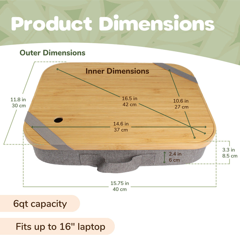 Bamboo Lap Storage Desks