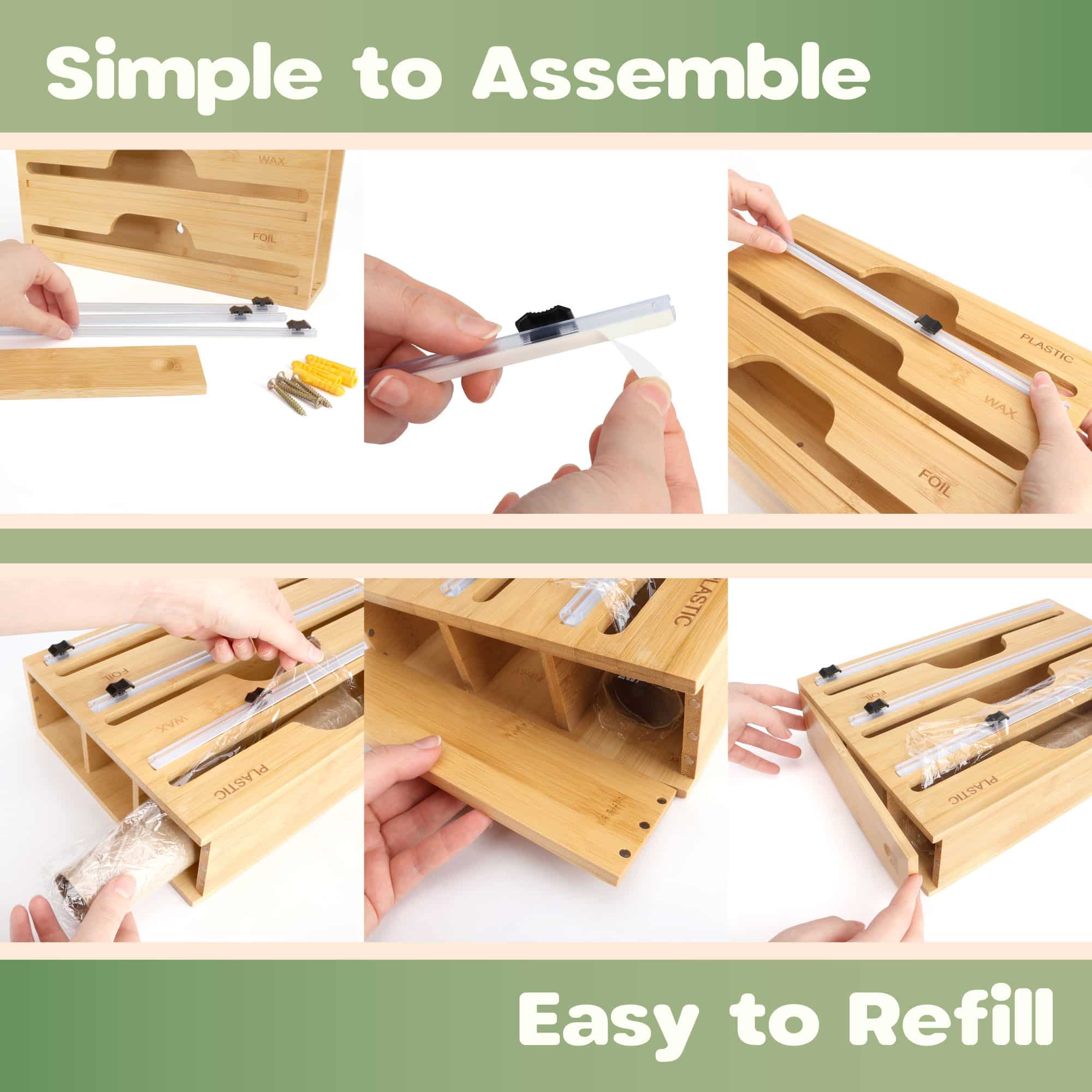 3-in-1 Wrap Dispenser with Cutter