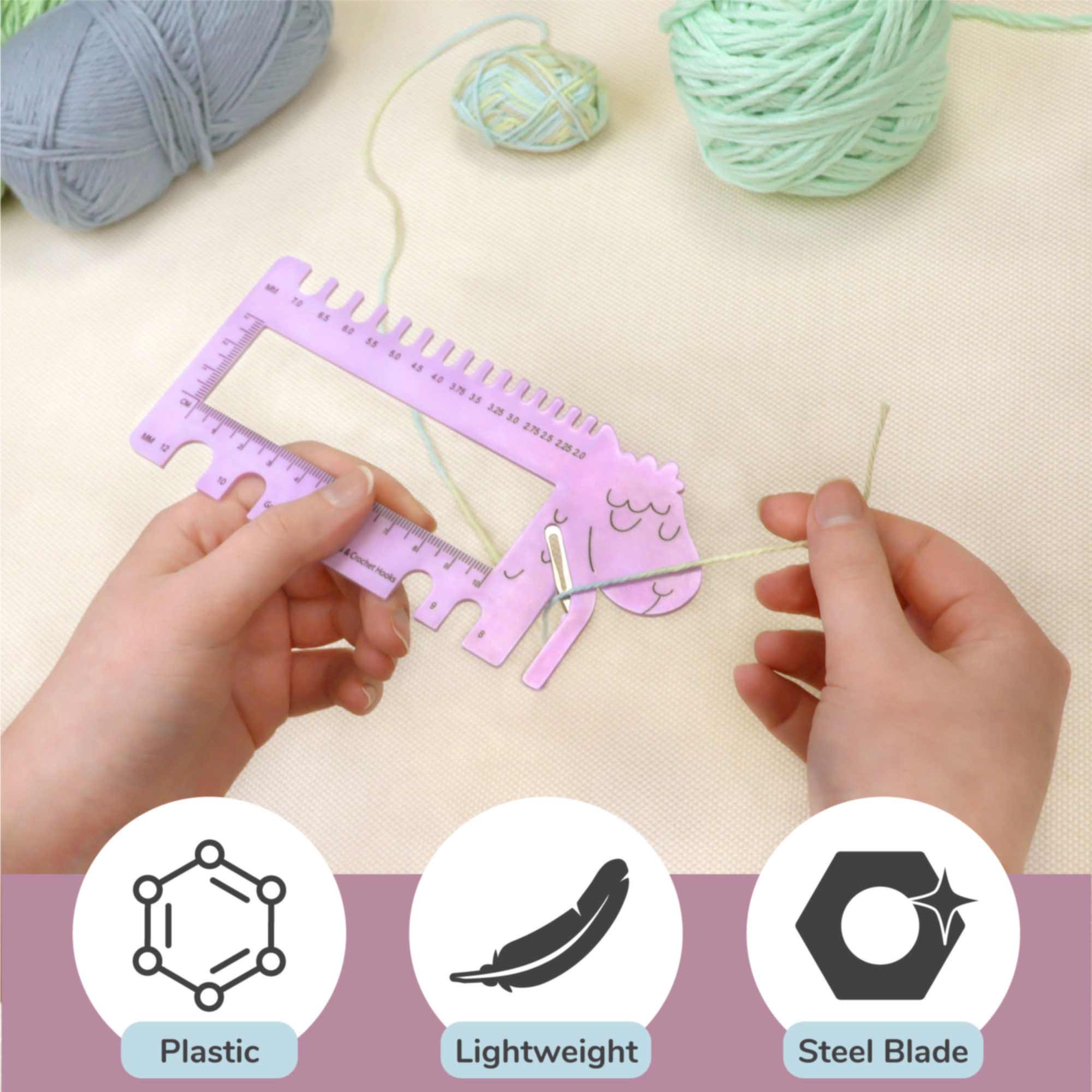 Sleepy Sheep Knitting Crochet Needle Gauge