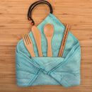 Travel Utensils in Washcloth Sets