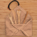 Travel Utensils in Washcloth Sets