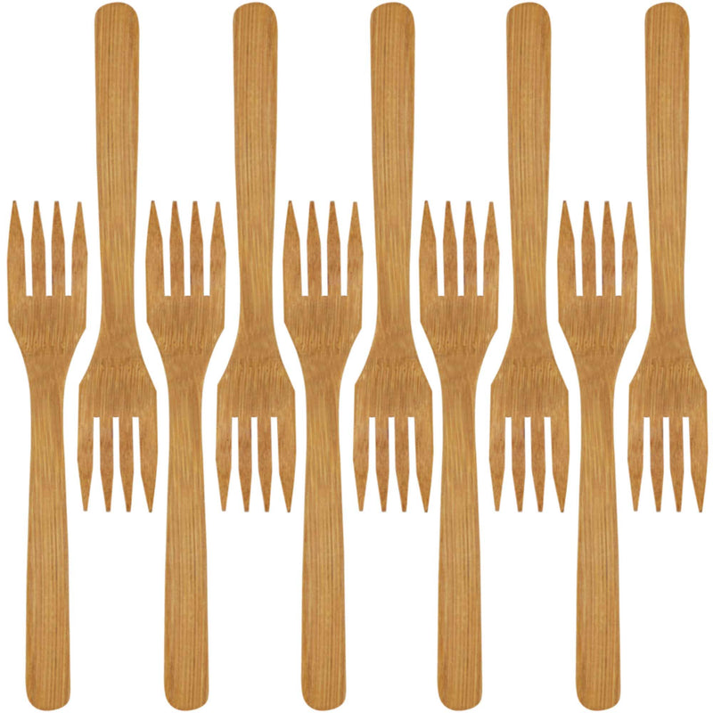 8" Reusable Bamboo Dinner Utensils