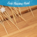 winter snowflake bamboo food drink picks skewers easy piercing point sharp
