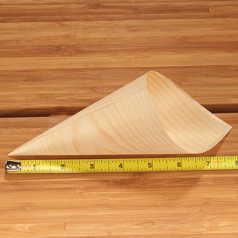 disposable wood cone 7.9" inch size