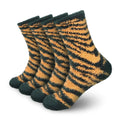 Zebra Stripe Team Spirit Fuzzy Socks