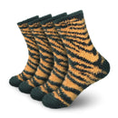 Zebra Stripe Team Spirit Fuzzy Socks