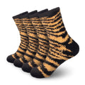 Zebra Stripe Team Spirit Fuzzy Socks
