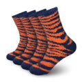 Zebra Stripe Team Spirit Fuzzy Socks