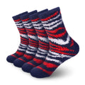 Zebra Stripe Team Spirit Fuzzy Socks