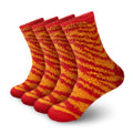 Zebra Stripe Team Spirit Fuzzy Socks