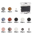 600pc Bead Kits - Stone, Beads, Alloy