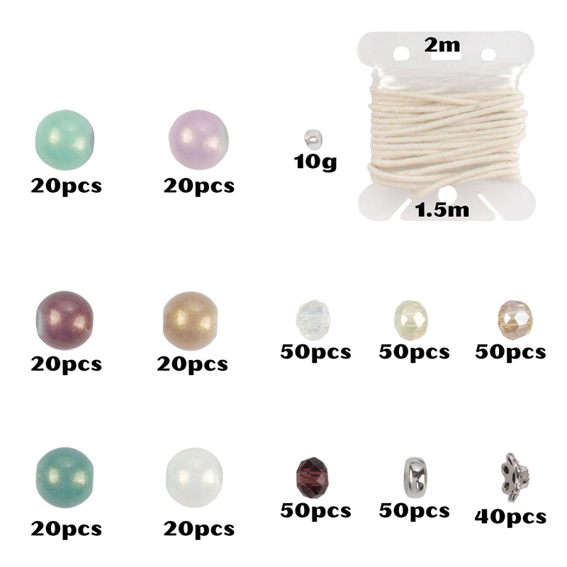 600pc Lava, Square, Stone, and Alloy Bead Jewelry Kits