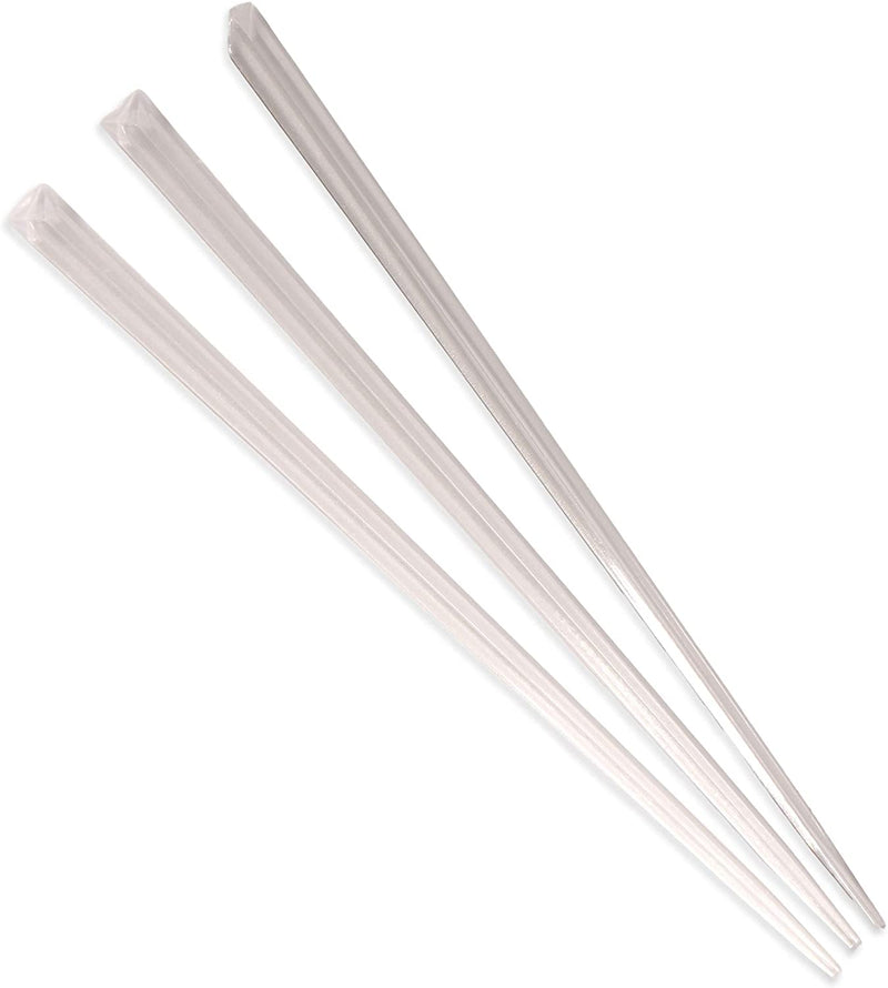 4.5" clear prism plastic skewer picks on white