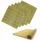 6 x Professional Grade Bamboo Sushi Making Rolling Mats 11.8" x 11.8"