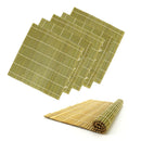 6 x Professional Grade Bamboo Sushi Making Rolling Mats 10.6" x 10.6