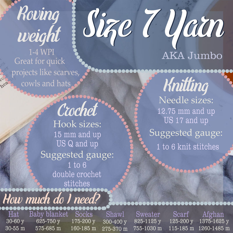 size 7 yarn info