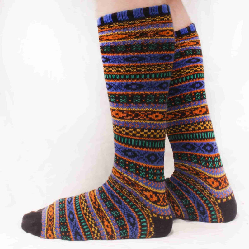 Men's Vintage Knitted Colorful Socks