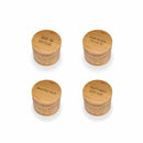 Assorted Laser Engraved Bamboo Coasters - Beer/Wine Themed