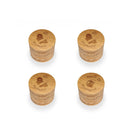 Dark Ale Names Round Custom Engraved Bamboo Coaster Set