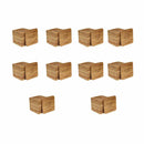 Dark Ale Phrases Square Custom Engraved Bamboo Coaster Set