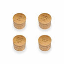 Dark Ale Phrases Round Custom Engraved Bamboo Coaster Set