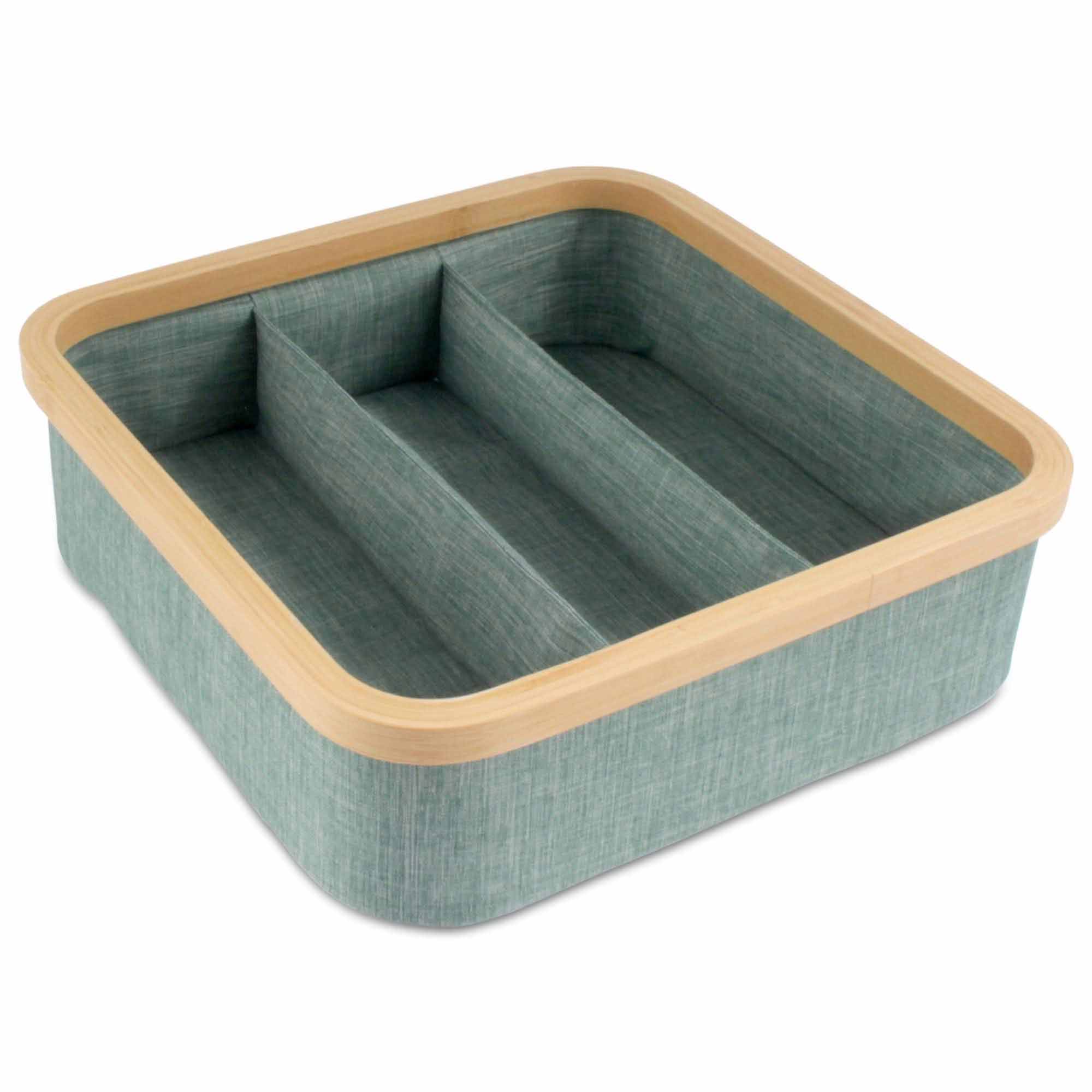3 Cell Bamboo Dividing Organizer