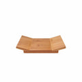 Bamboo Sushi Board Serving Tray - Winged Rectangle - 8.3" x 4.7" x 1.2"