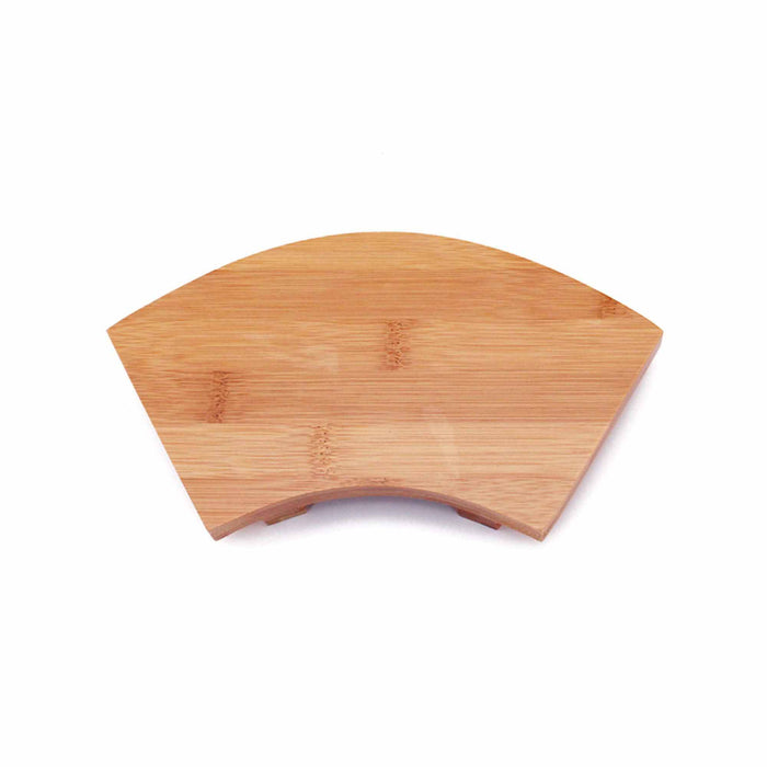 bamboomn Bamboo Sushi Board Fan-Shape Serving Tray