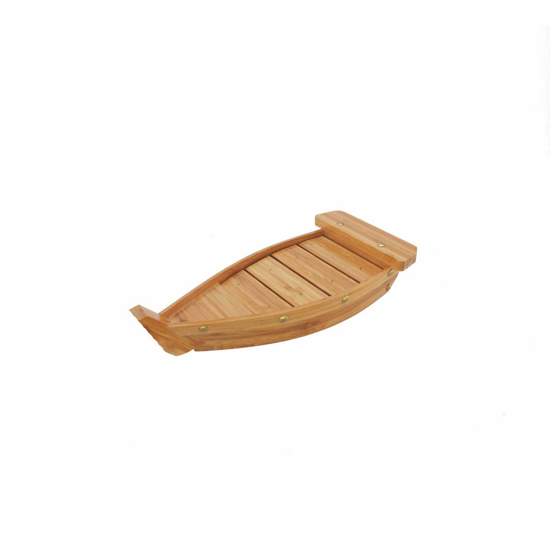 Bamboo Sushi Boat - Carbonized Brown - 3 Sizes