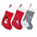 Hand-Embroidered Christmas Stockings