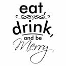 Eat, Drink, Be Merry Custom Engraved Serving Spoon