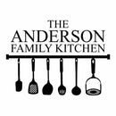 Family Kitchen Utensils Custom Engraved Serving Spoon