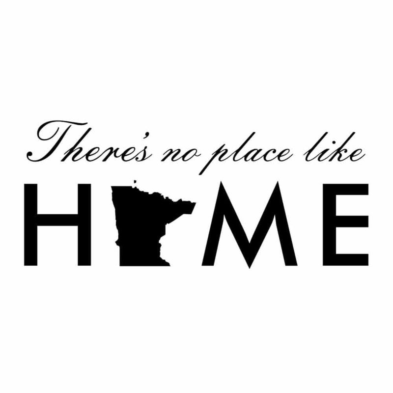 Custom Laser Engraved Bamboo Cutting Board - There is no place like home. MN