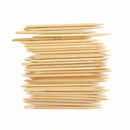 Disposable Bamboo Nail Art Manicure Pedicure Sticks Cuticle Pushers Remover Tool, 2 Sizes