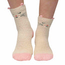 Animal Non-Slip Fuzzy Crew  Socks