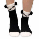 Animal Non-Slip Fuzzy Crew  Socks