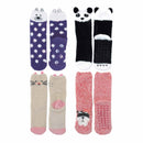 Animal Non-Slip Fuzzy Crew  Socks