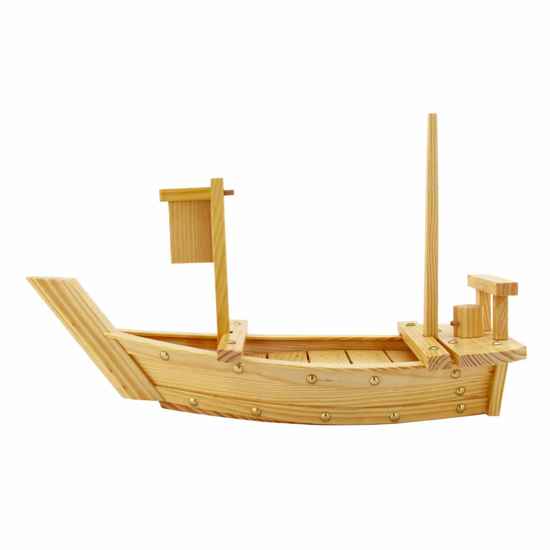 Large Wooden Sushi Display Serving Tray Boat
