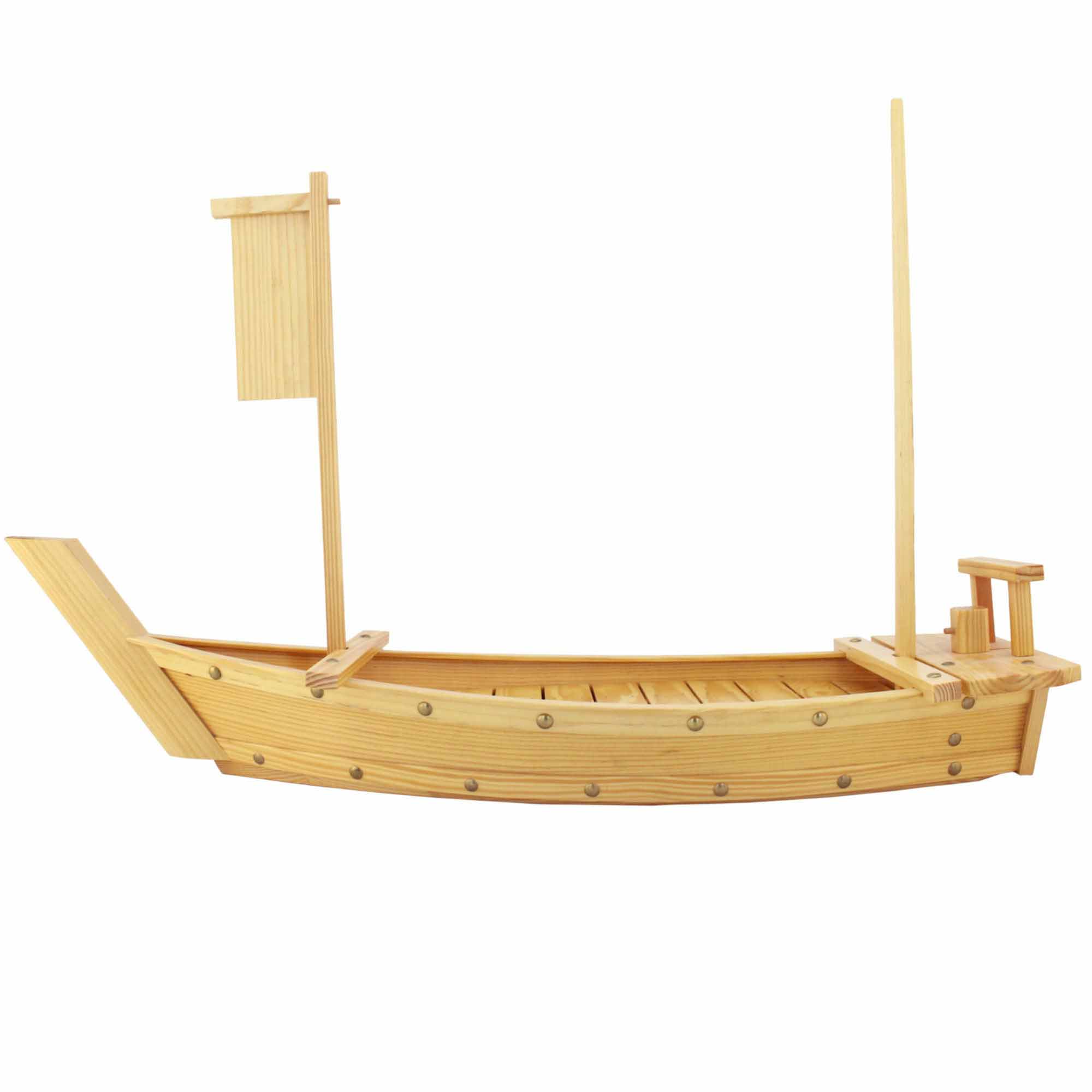 Large Wooden Sushi Display Serving Tray Boat