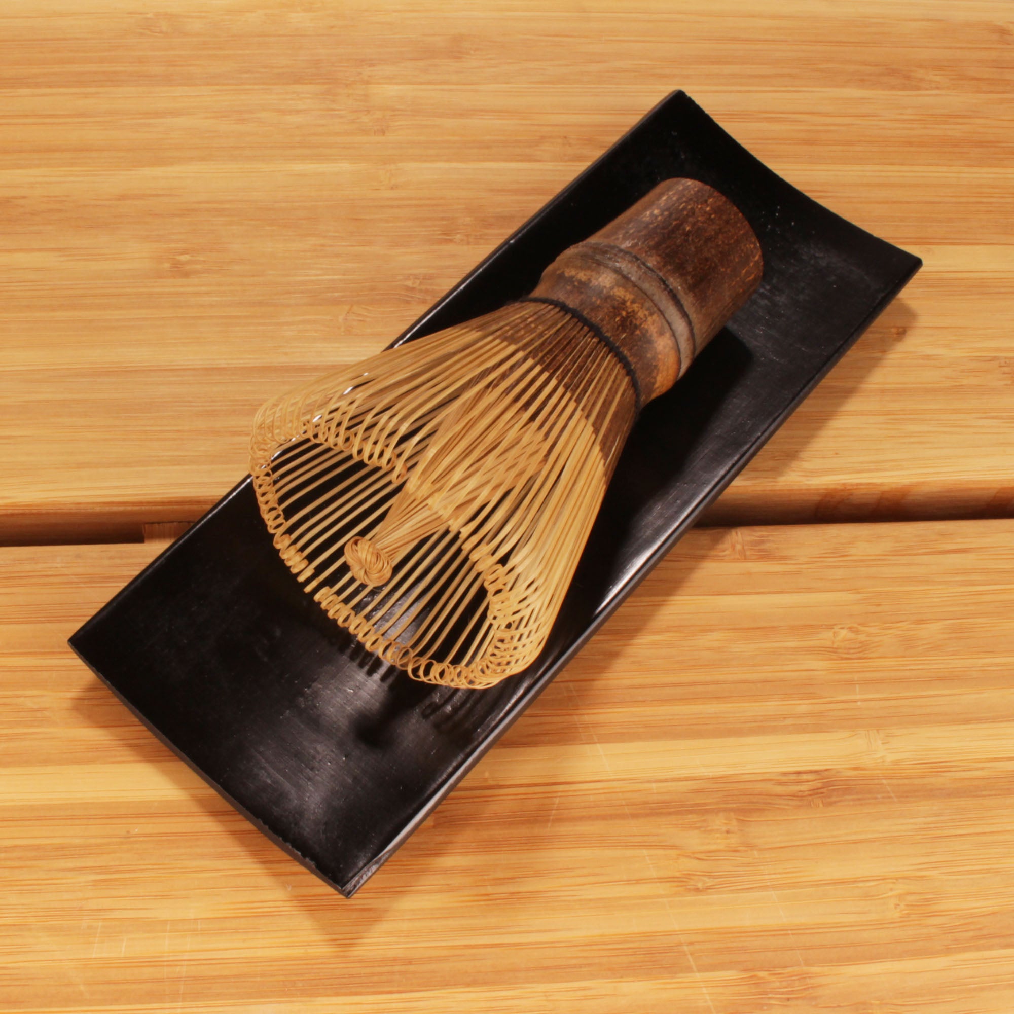 Black Chasen + Black Tray + Black Chashaku + Black Tea Spoon