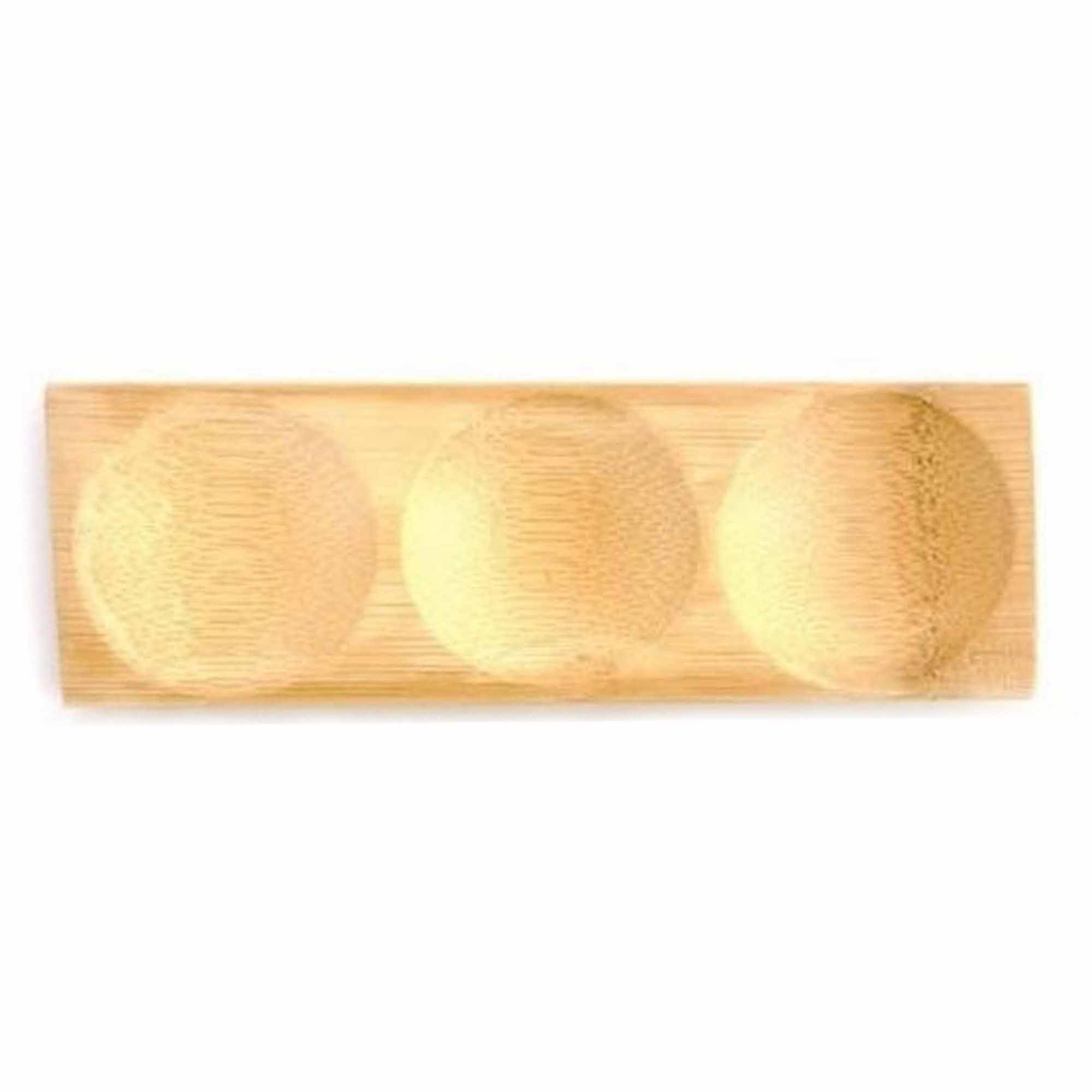 Multi-Compartment Small Bamboo Dishes